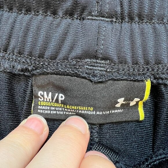 Under Armour Men's Loose Coupe Lache Athletic Pants Stretch Size SM Faded Black - Picture 3 of 9